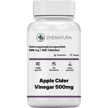 Apple cider vinegar 500mg verpackung flasche ZHENDE.png