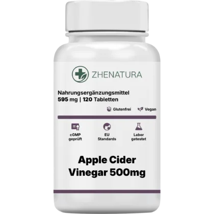 Apple cider vinegar 500mg verpackung flasche ZHENDE.png