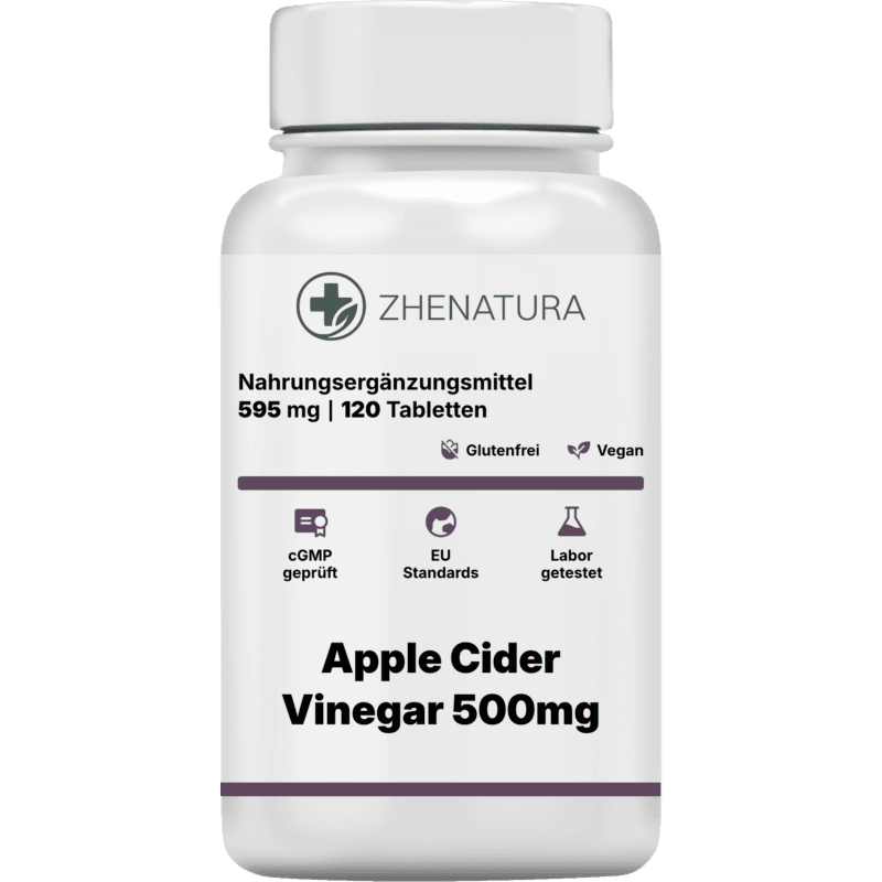 Apple cider vinegar 500mg verpackung flasche ZHENDE.png