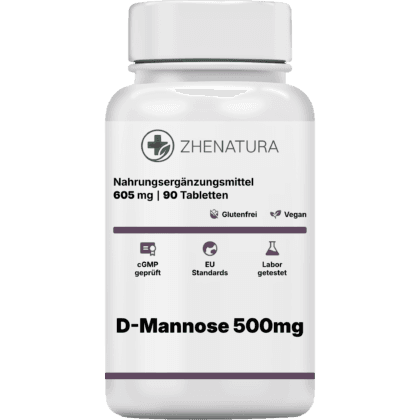D mannose 500mg verpackung flasche ZHENDe.png
