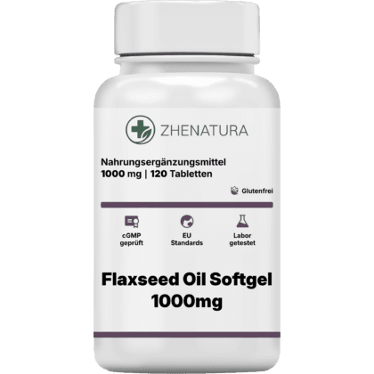 Flaxseed oil softgel 1000mg verpackung flasche ZHENDE.png