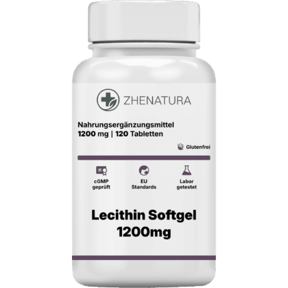 Lecithin softgel 1200mg verpackung flasche ZHENDE.png
