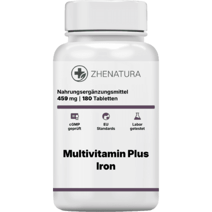 Multivitamin plus iron verpackung flasche ZHENDE.png