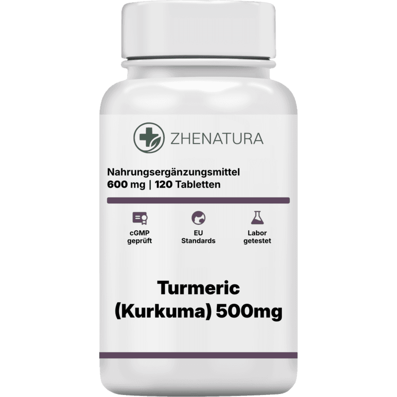 Turmeric kurkuma 500mg verpackung flasche ZHENDE.png