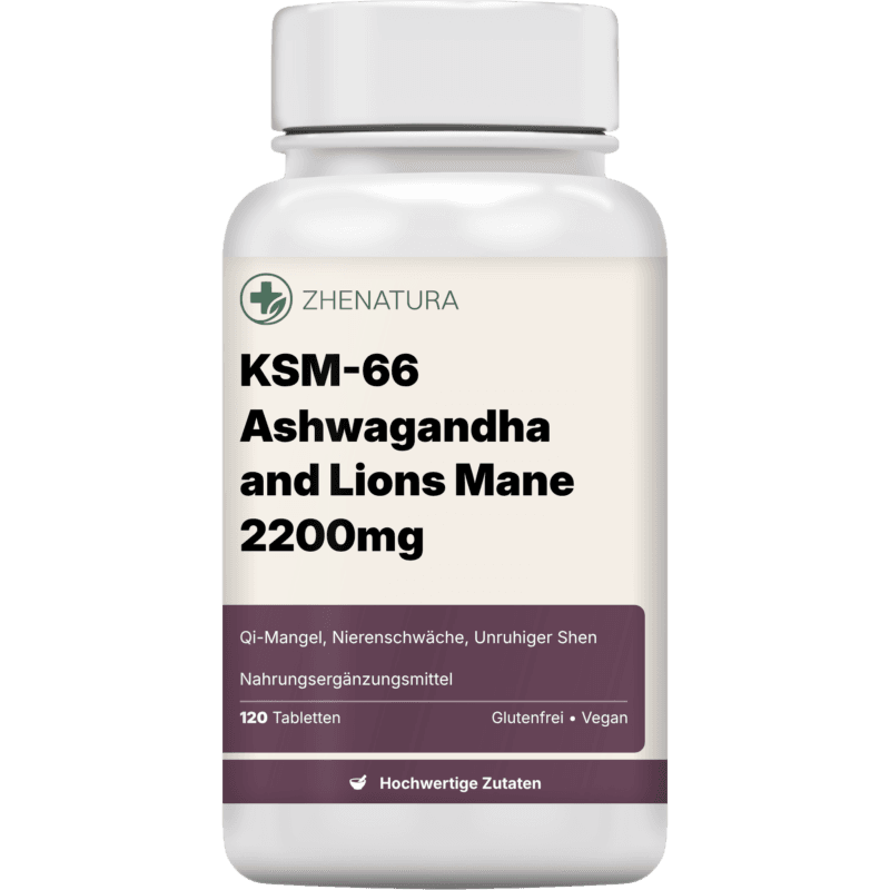 Ksm 66 ashwagandha and lions mane 2200mg verpackung flasche 1.png