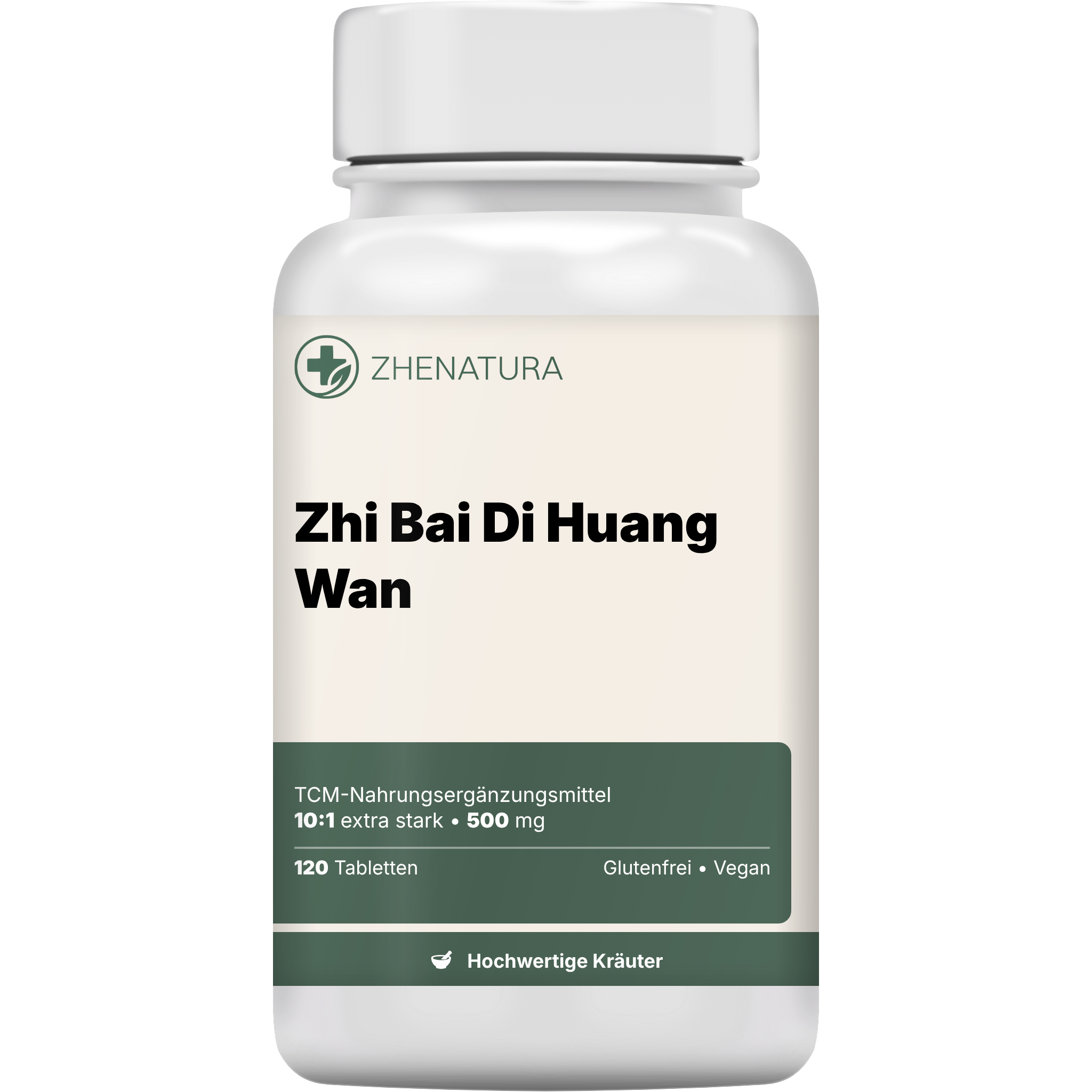 Zhi bai di huang wan verpackung flasche.png