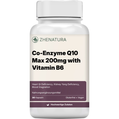 Co enzyme q10 max 200mg with vitamin b6 verpackung flasche zhen.png