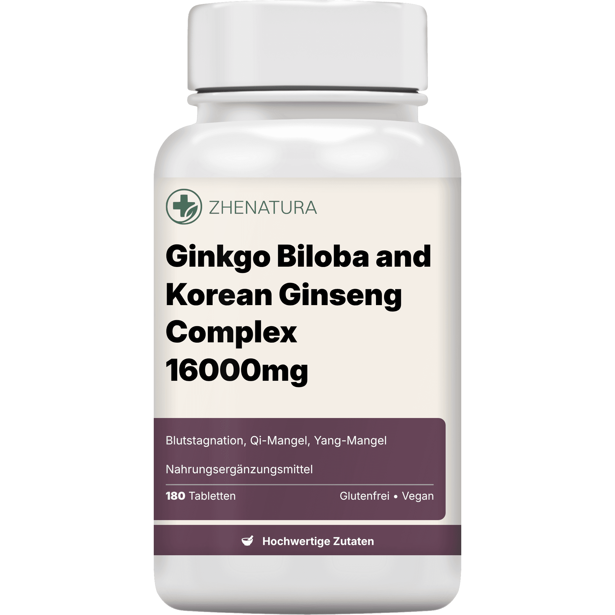 Ginkgo biloba and korean ginseng complex 16000mg verpackung flasche 1.png