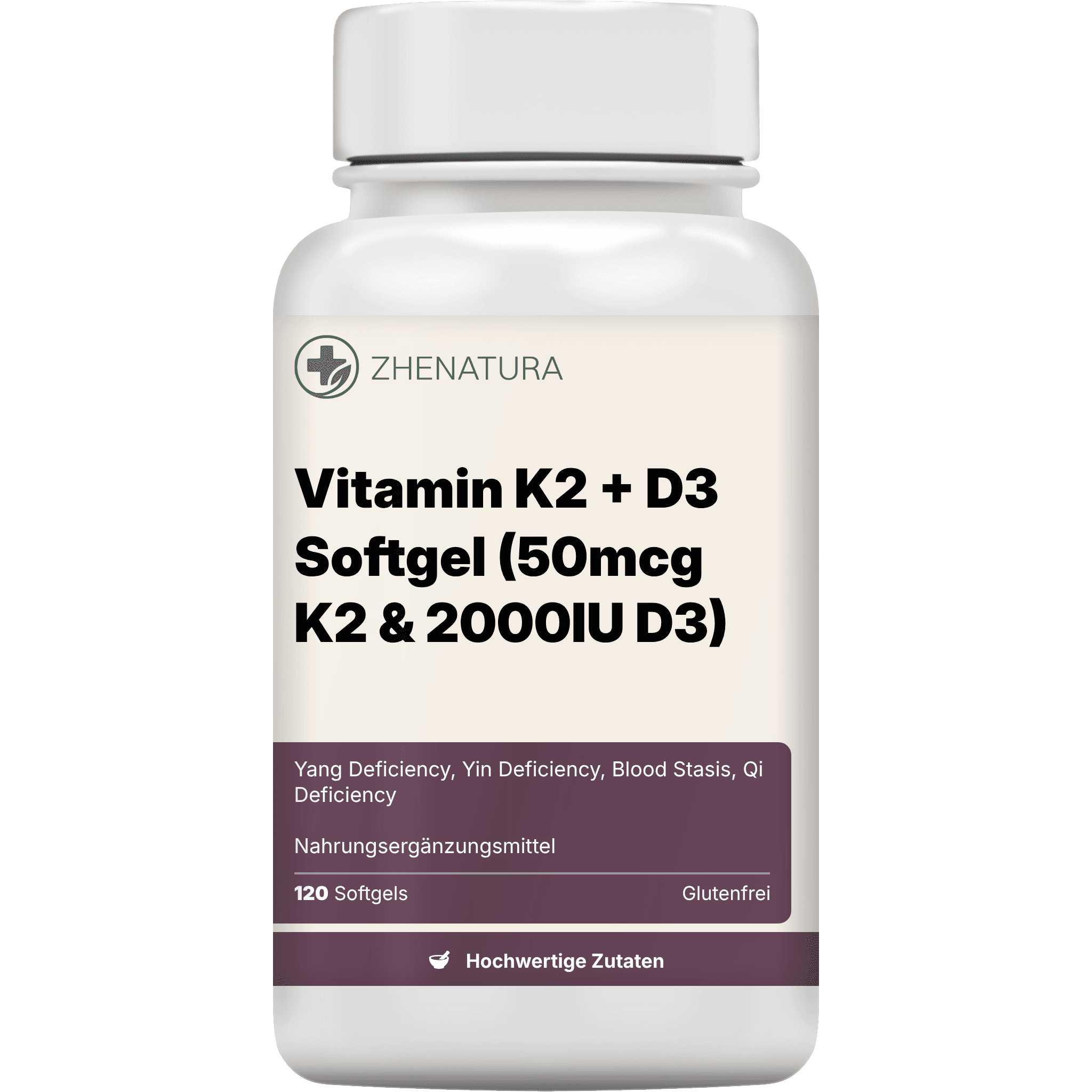 Vitamin K2 + D3 Softgel (50mcg K2 & 2000IU D3)