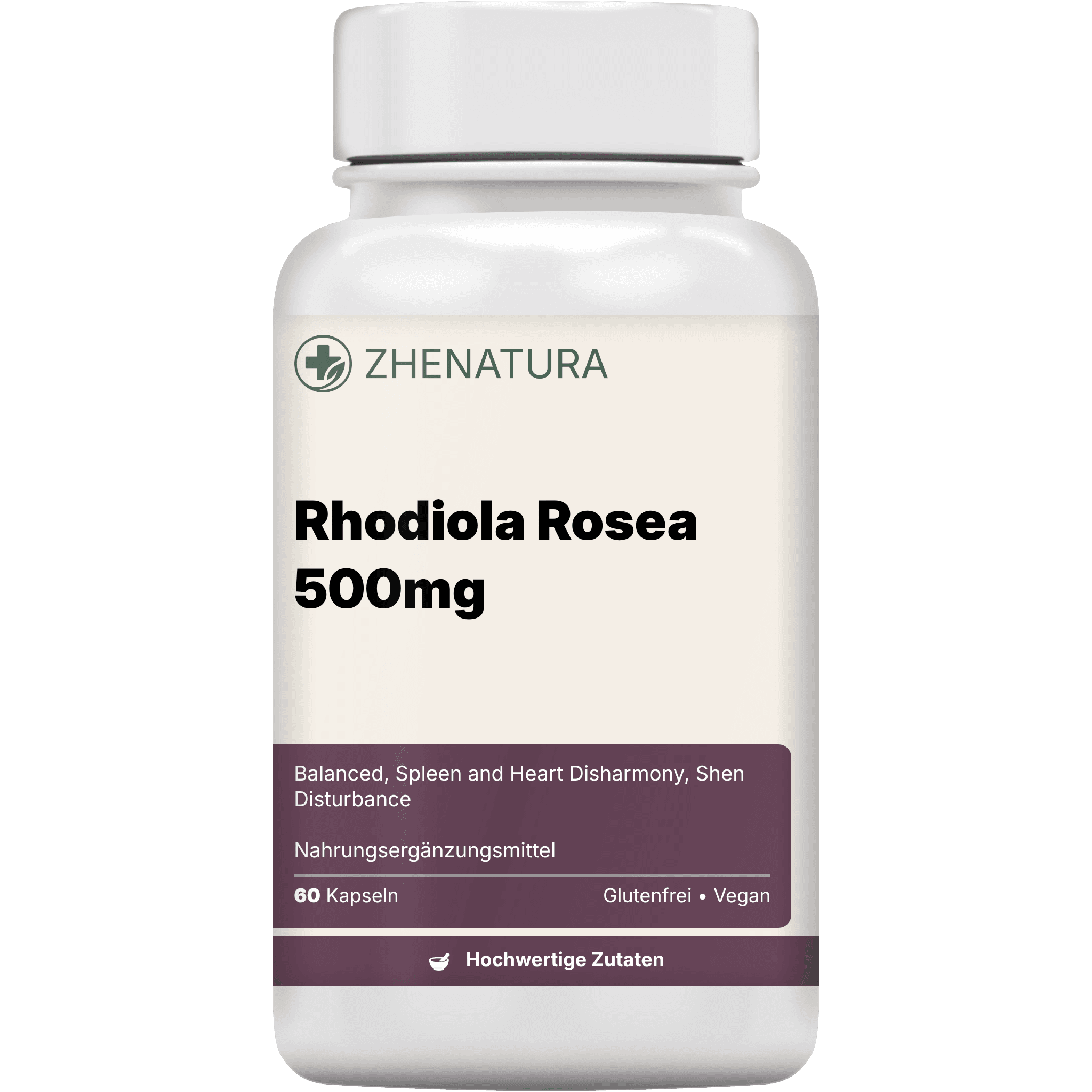 Rhodiola rosea 500mg verpackung flasche zhen.png