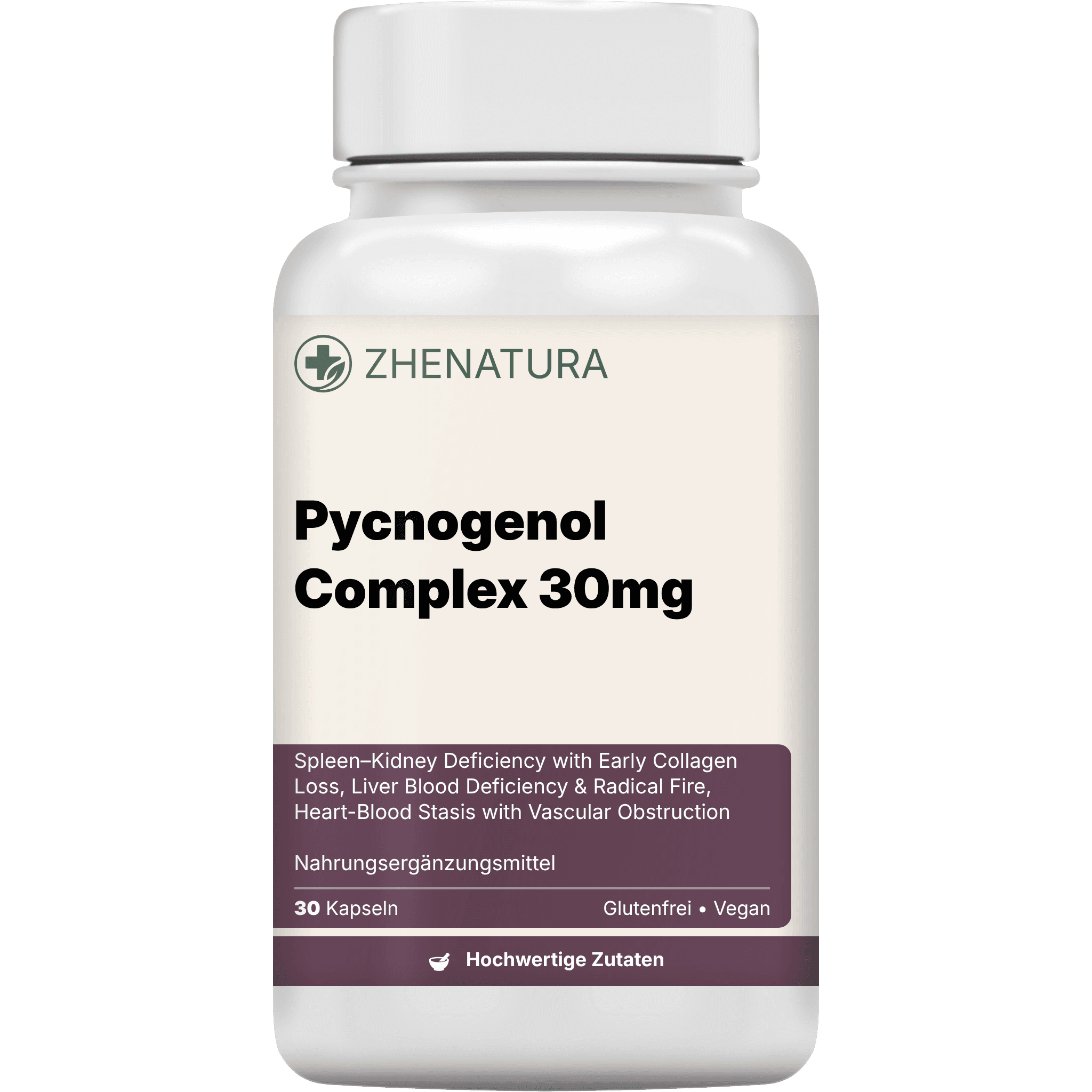 Pycnogenol complex 30mg verpackung flasche.png